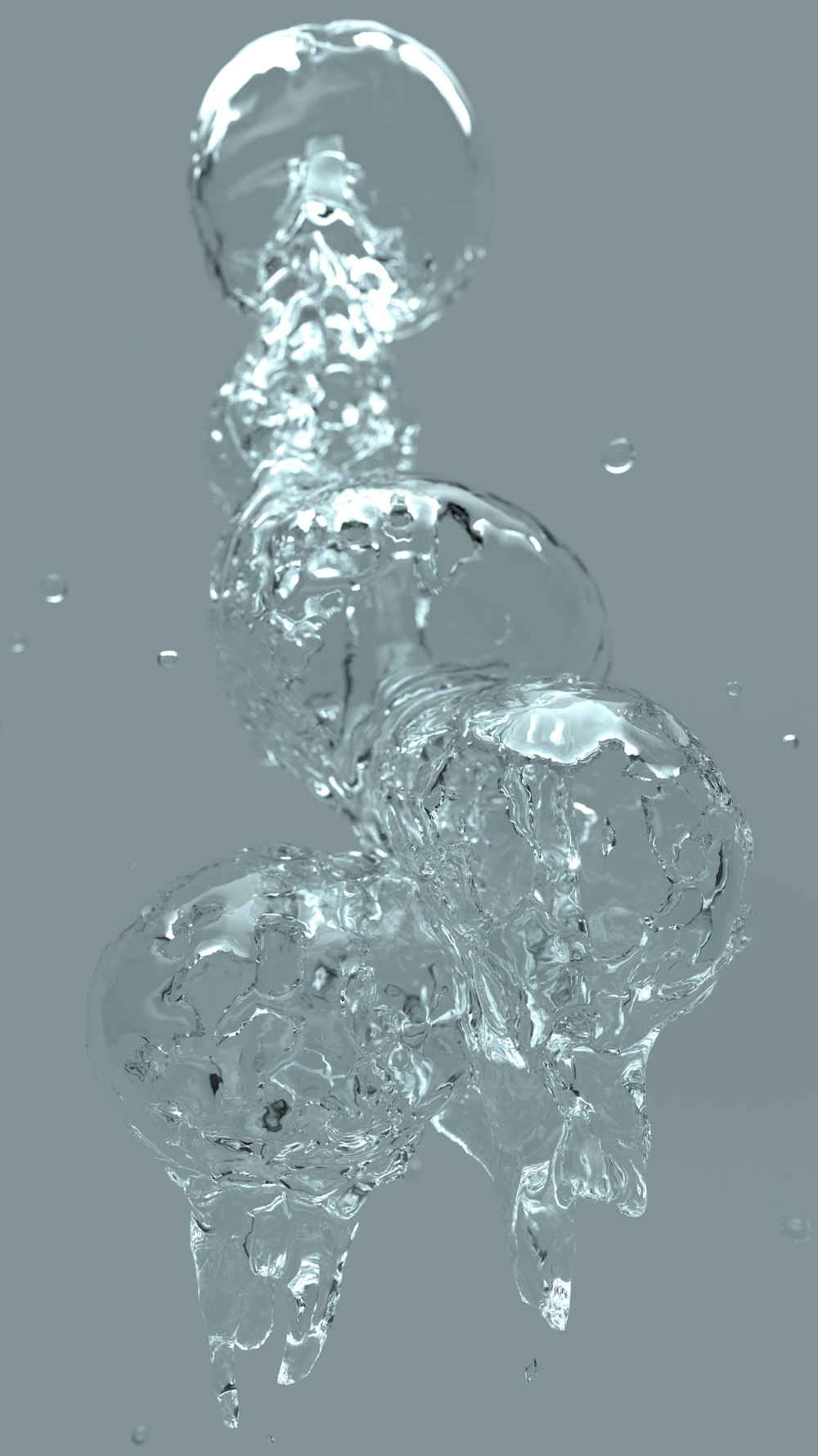 a close up of water splashing from a faucet