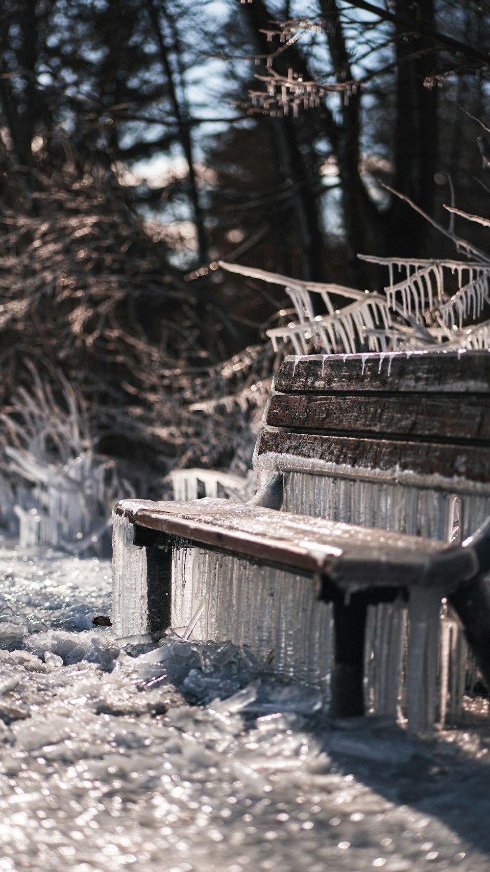 a couple of benches sitting next to each other