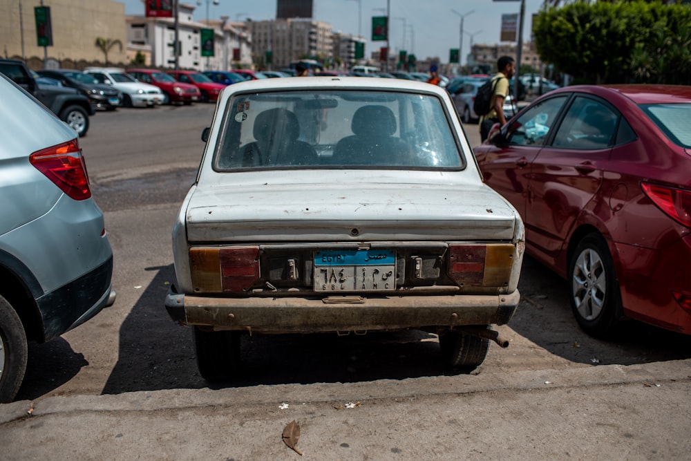 a car parked on the side of the road