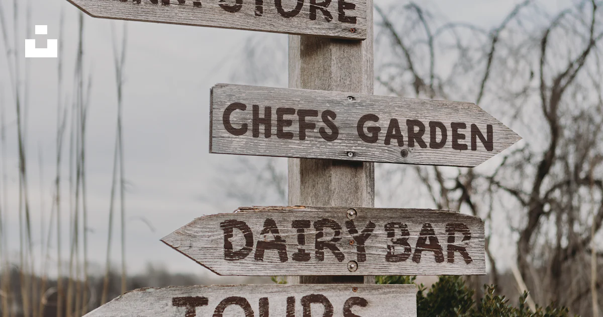 Many Things Sign A wooden sign with many different signs on it photo – Free Sign Image ...