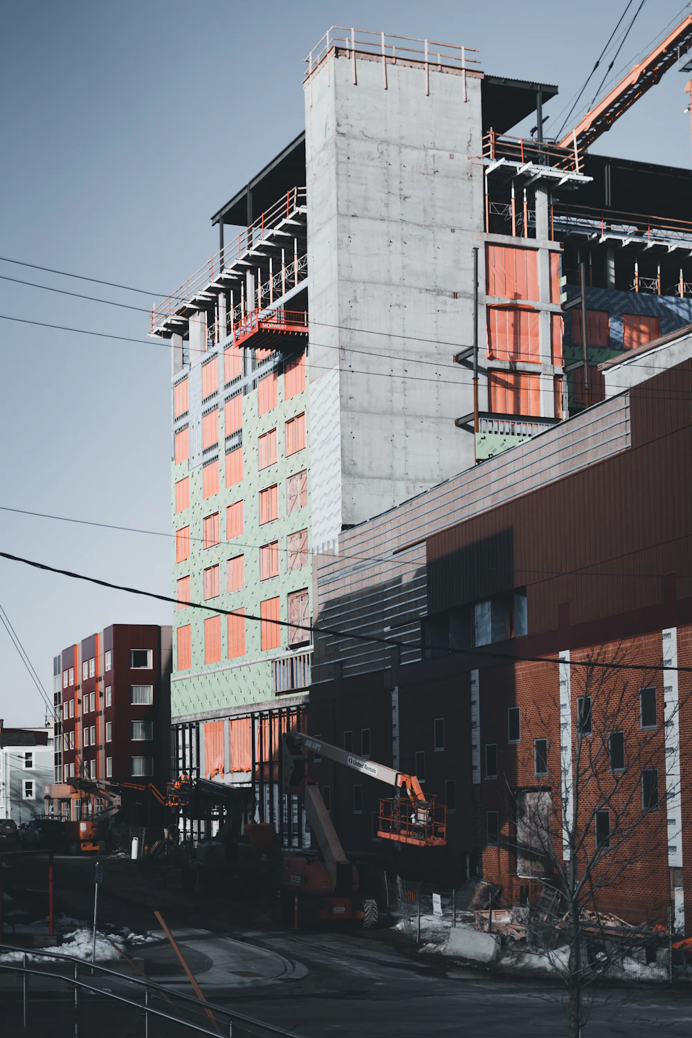 Immeuble de logements en cours de construction