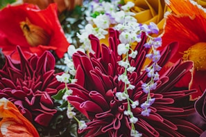 A colorful bouquet inspired by seasonal blooms showcased at a national festival.