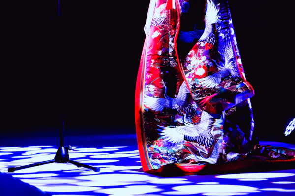 Traditional kimono fabric patterns