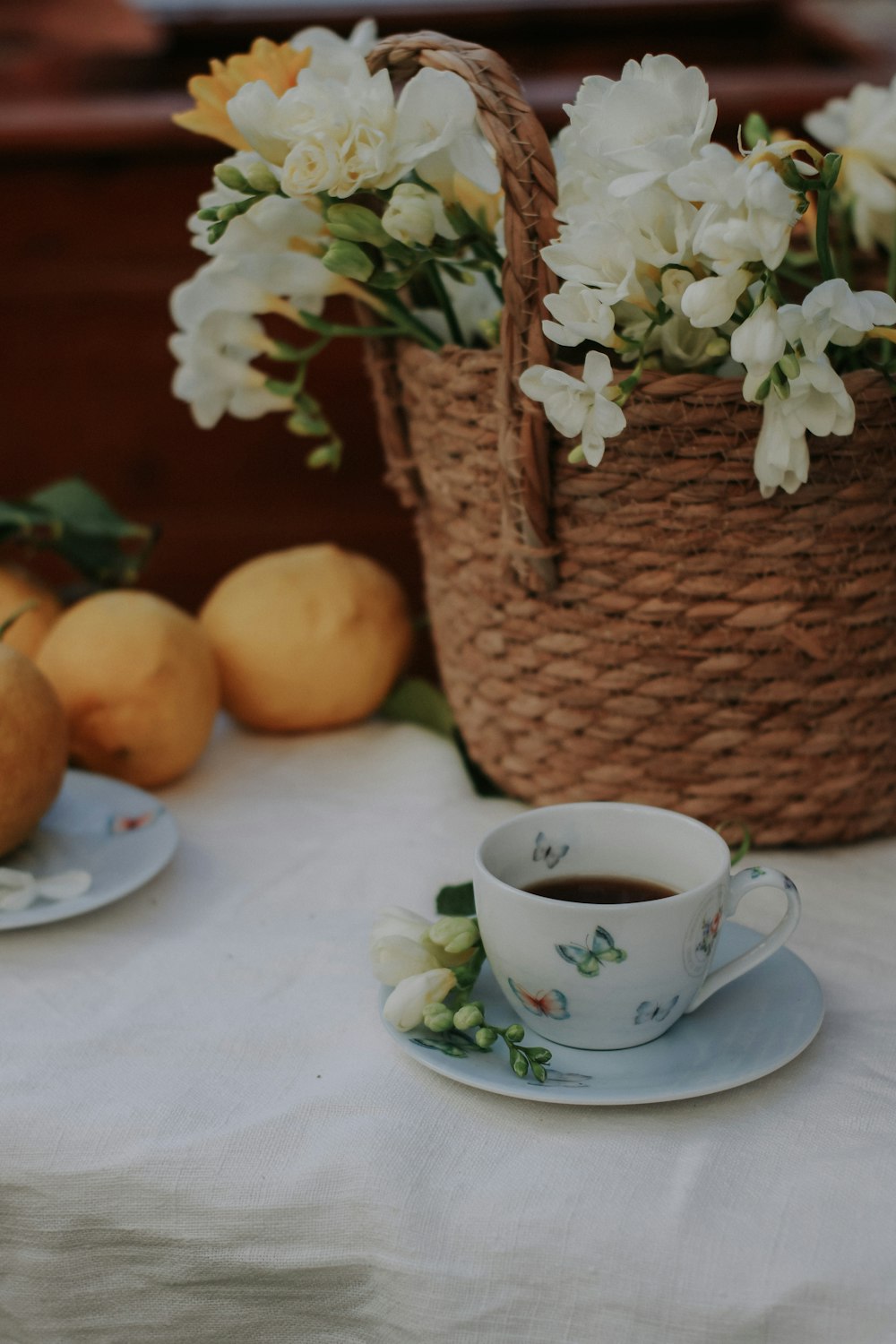 a cup of coffee sitting on top of a saucer