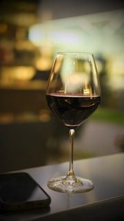 a glass of Martinborough wine on the patio at Tonic Bistro Martinborough