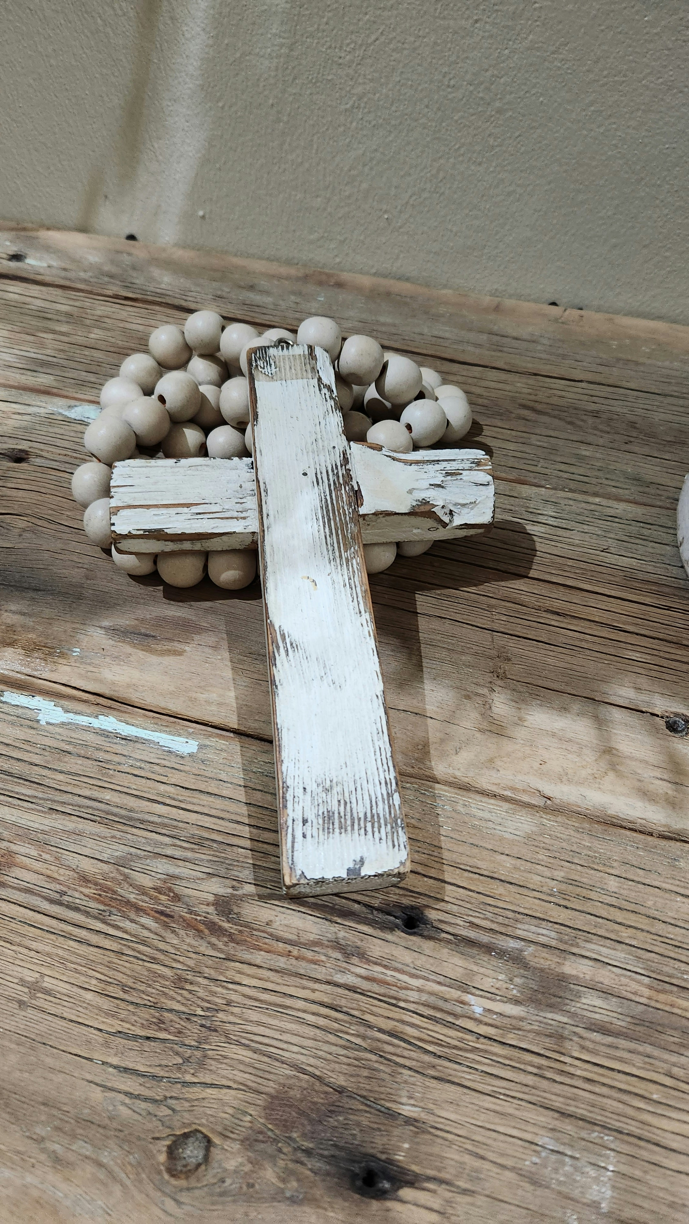 Terço de madeira artesanal