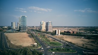 a view of a city from a high viewpoint