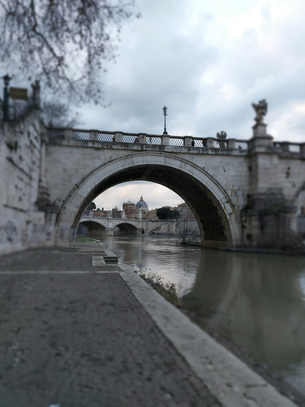 a bridge that is over a body of water