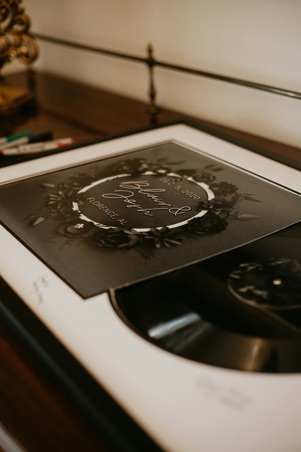 a picture of a clock on top of a stove