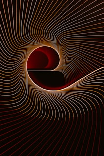 a computer generated image of a red swirl