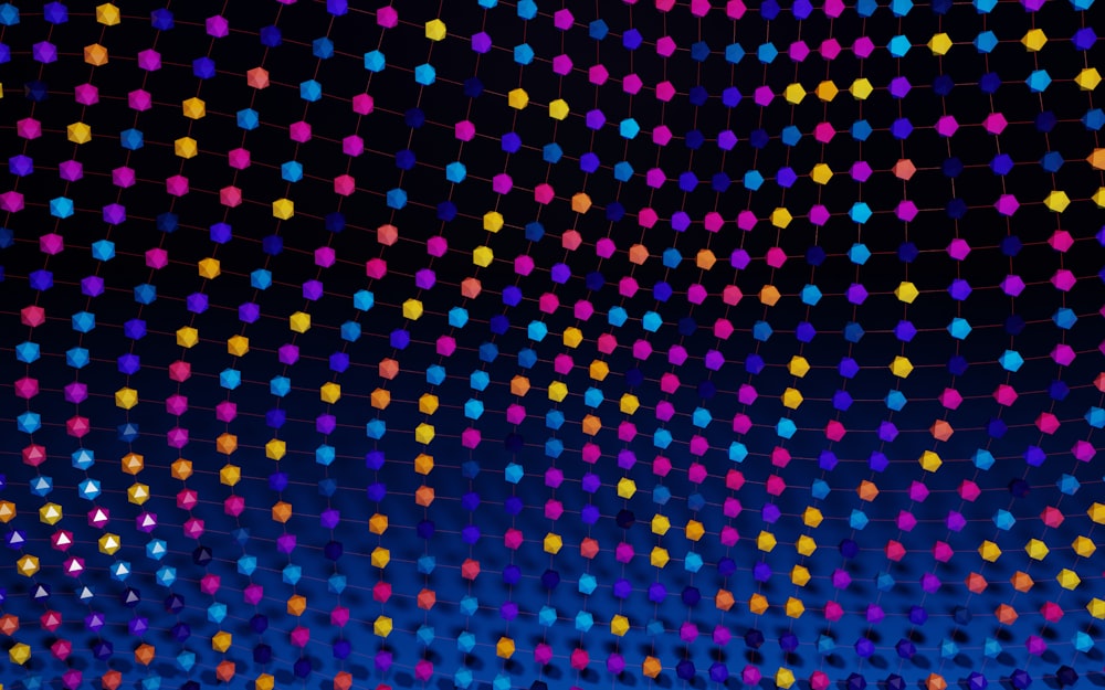 Un fondo abstracto multicolor con puntos