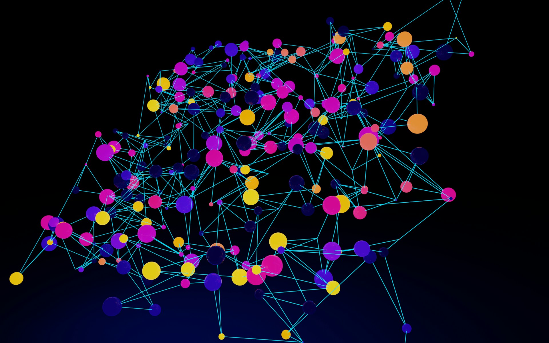 an abstract image of a network of dots