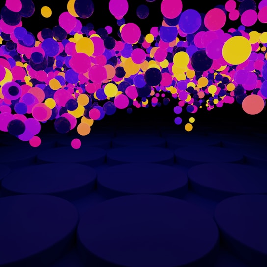 A vibrant image showcasing various spheres representing different aspects of life.