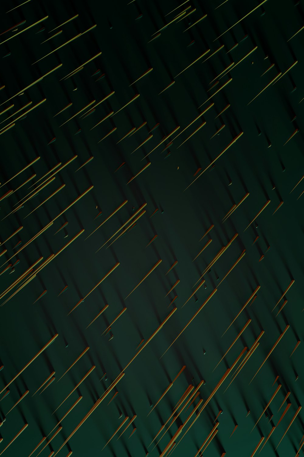 a dark green background with gold lines