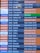 A flight departure board displaying various airlines and their scheduled flights. The board shows destinations, companies such as EasyJet, Ryanair, and Wizz, departure times, and status updates like 'Gate Closed', 'Estimated', or 'Boarding'. The background color for EasyJet is orange, Ryanair is blue, and Wizz is purple, with corresponding flight status updates in different colors.