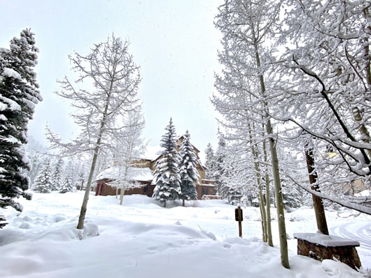 Keystone Resort snowy peaks and winter landscape