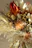 Close-up of a beautiful dried flower arrangement in warm tones.