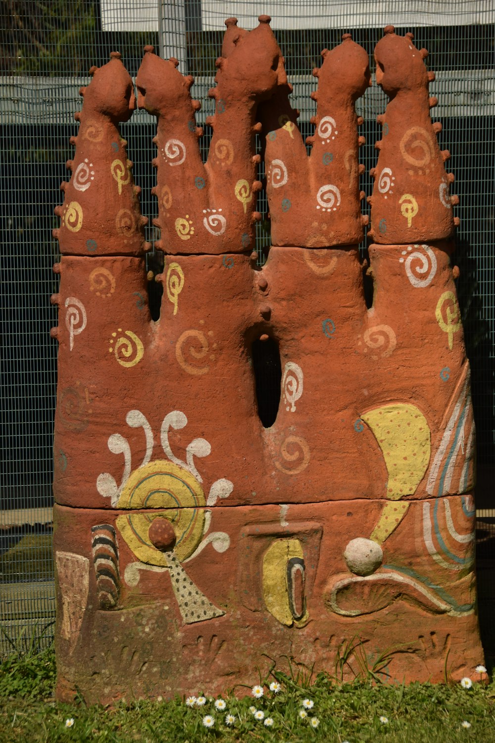 a clay sculpture of a castle made of clay