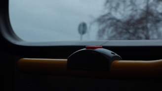 A close shot of a green freeway sign styled button on a mobile device screen.