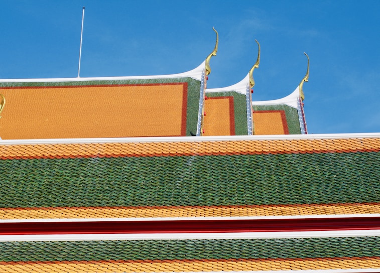 A vibrant image showcasing a newly installed roof on a residential home.