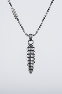 A beautifully crafted necklace made from upcycled bicycle chains.