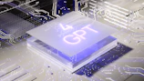 A sleek 3x3 grid of glowing tech chips representing advanced technology and innovation.