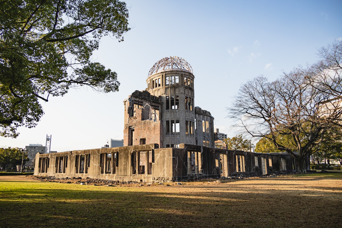 Hiroshima December — A-Bomb Dome in quiet winter