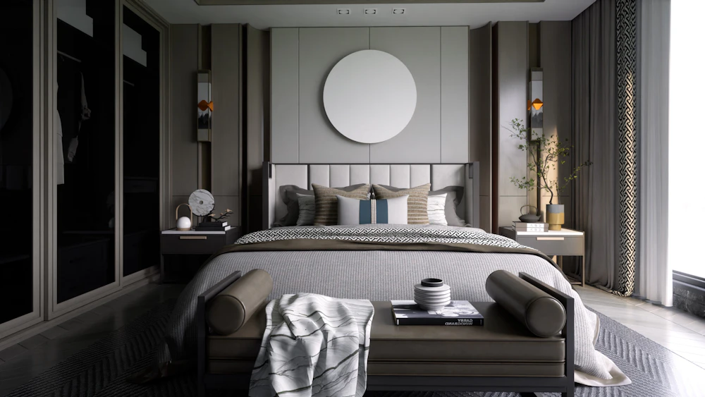Photo of a similar item: AMERLIFE Channel Tufted Velvet Platform Bed, Queen