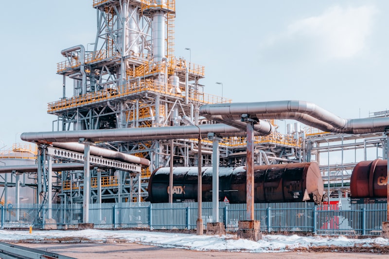 oil refinery, petroleum extraction, crude oil, Iran flag, Middle East landscape, industrial pipeline