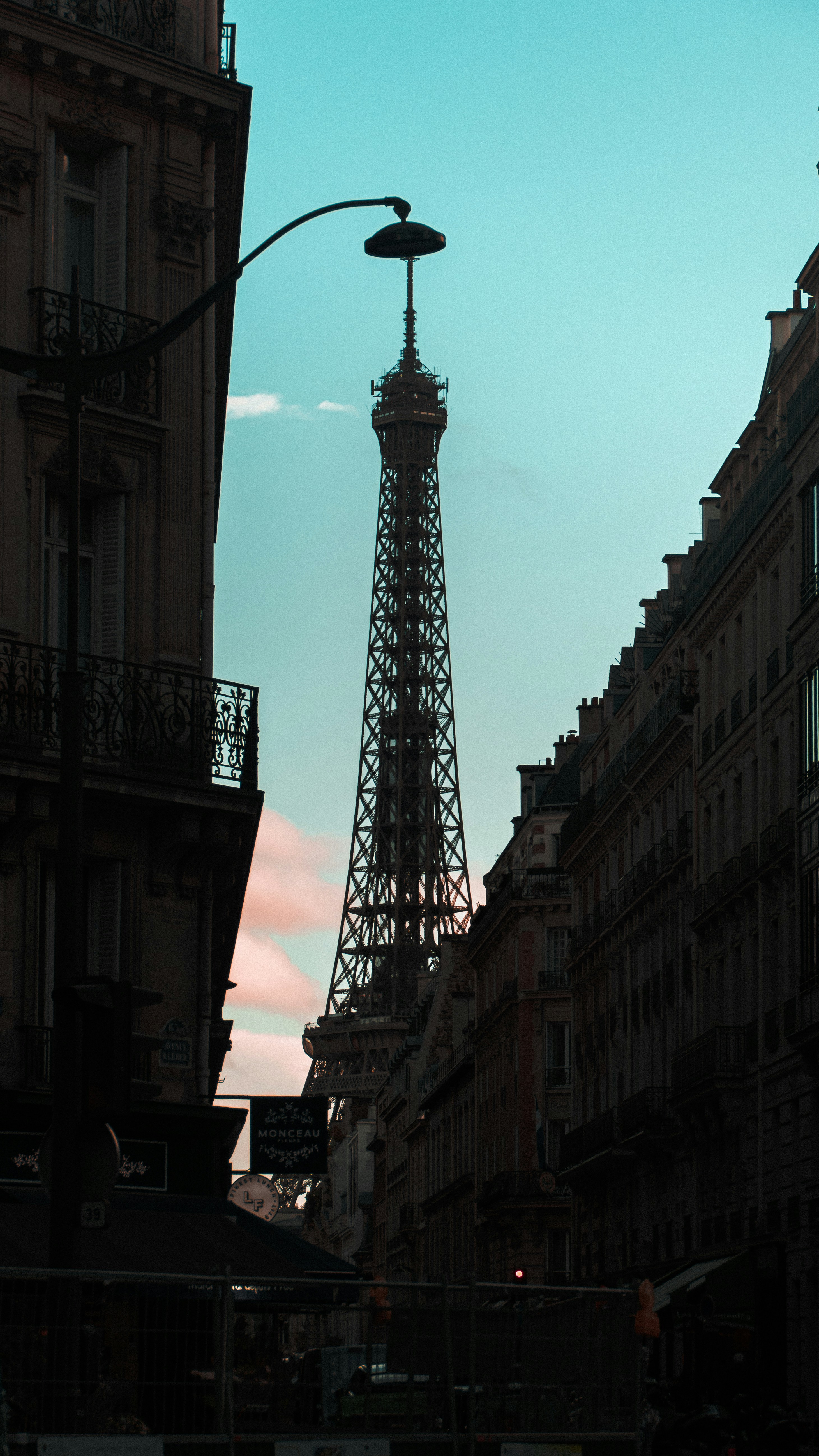 a torre eiffel que se eleva sobre a cidade de paris