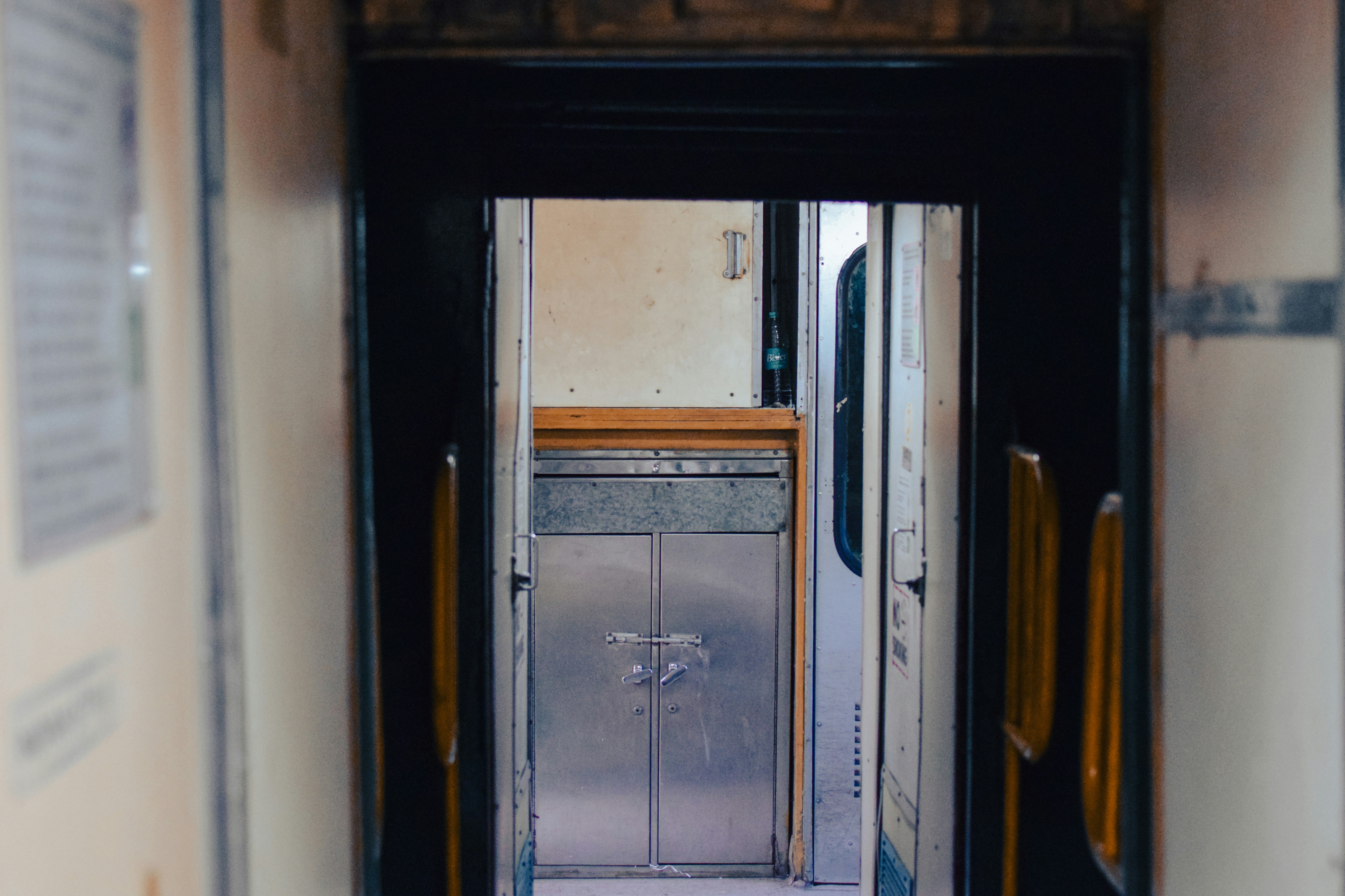 interior of an Icebox walk-in cooler unit with shelving - temporary food cooler