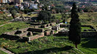 the ruins of the ancient city of pompei