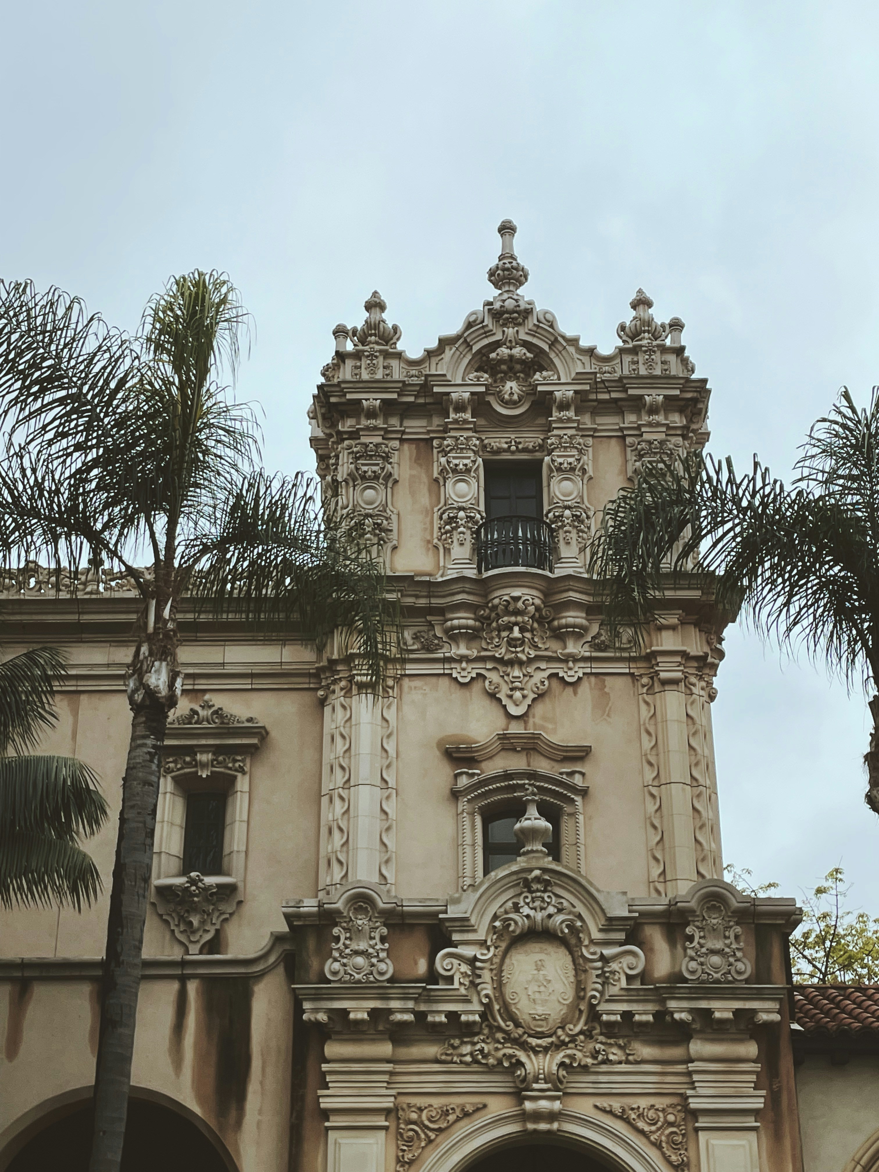 a large building with a clock on the front of it