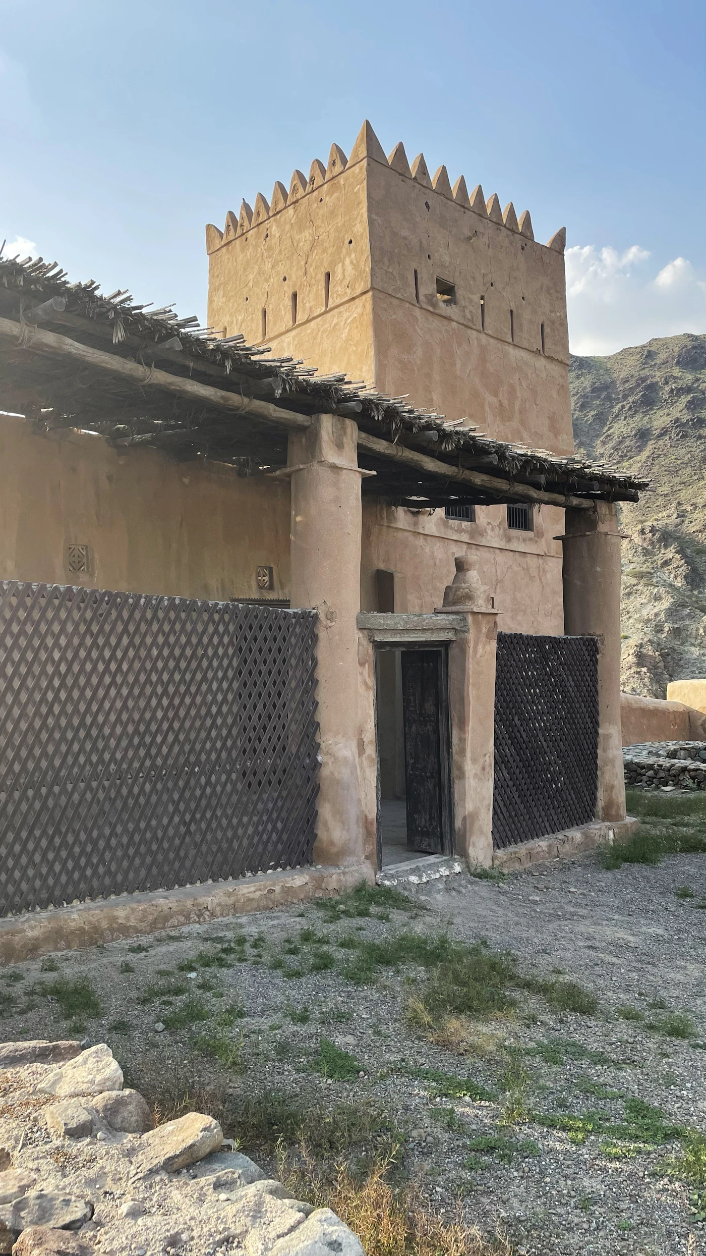 Historisches Lehmgebäude im Emirat Fujairah