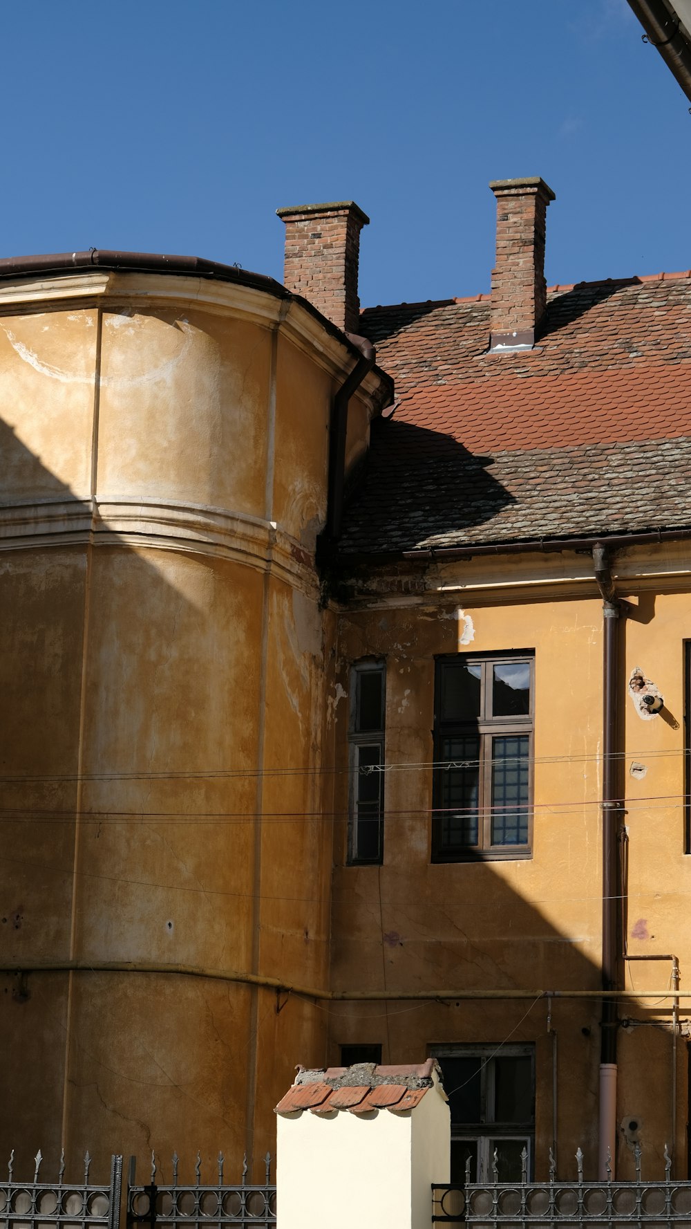 a large building with a clock on the front of it