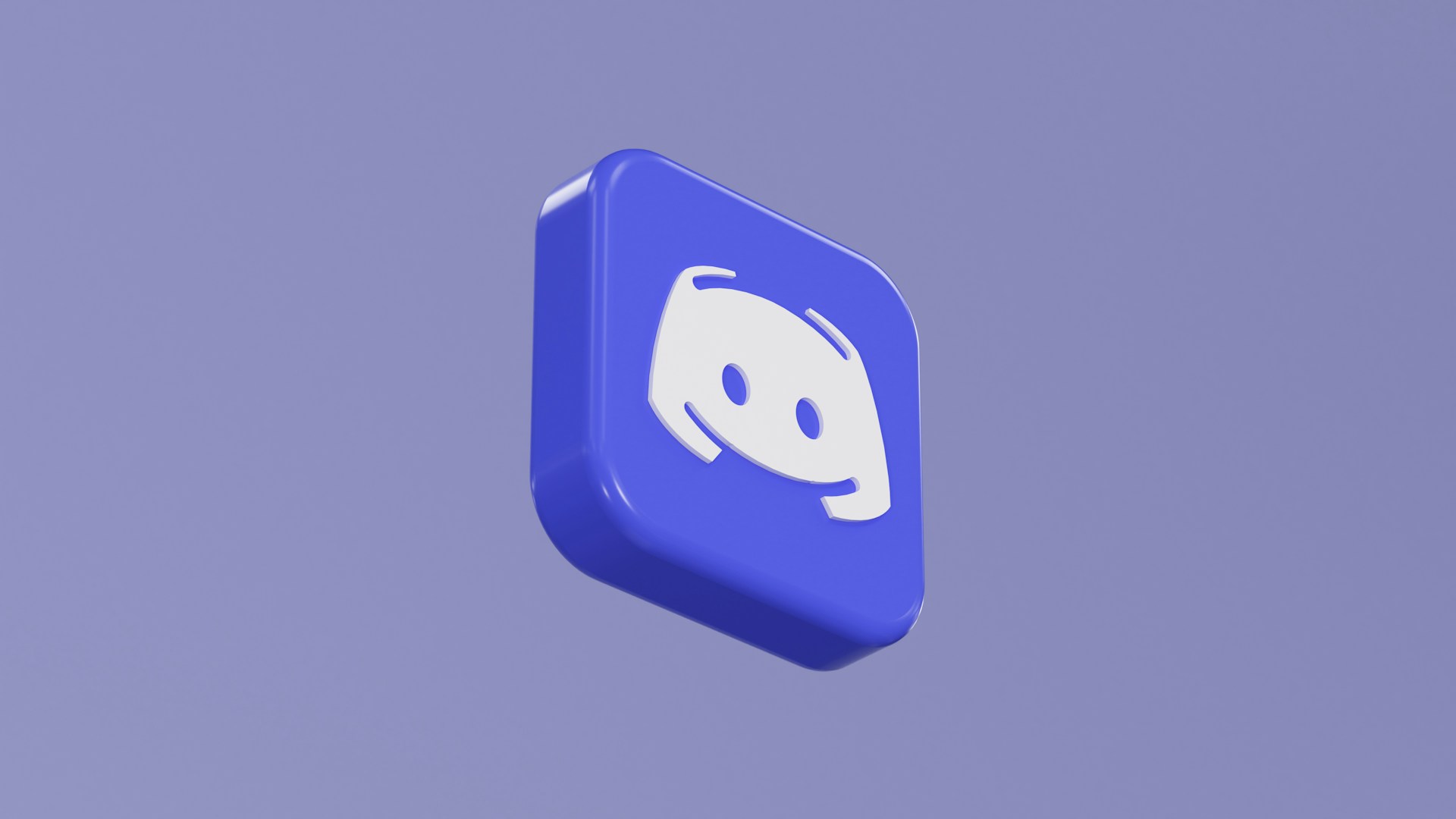 a blue button with a white smiley face on it