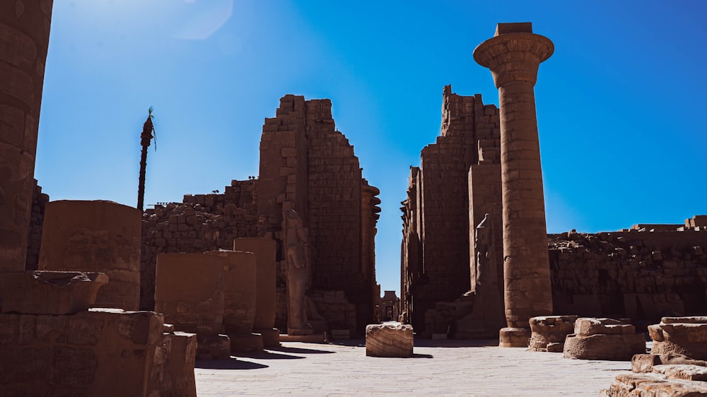 as ruínas da antiga cidade de palmyrate