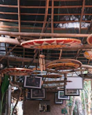 Eco-conscious bamboo and wicker décor pieces displayed in a serene natural setting.