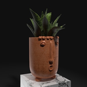 Textured White Planter