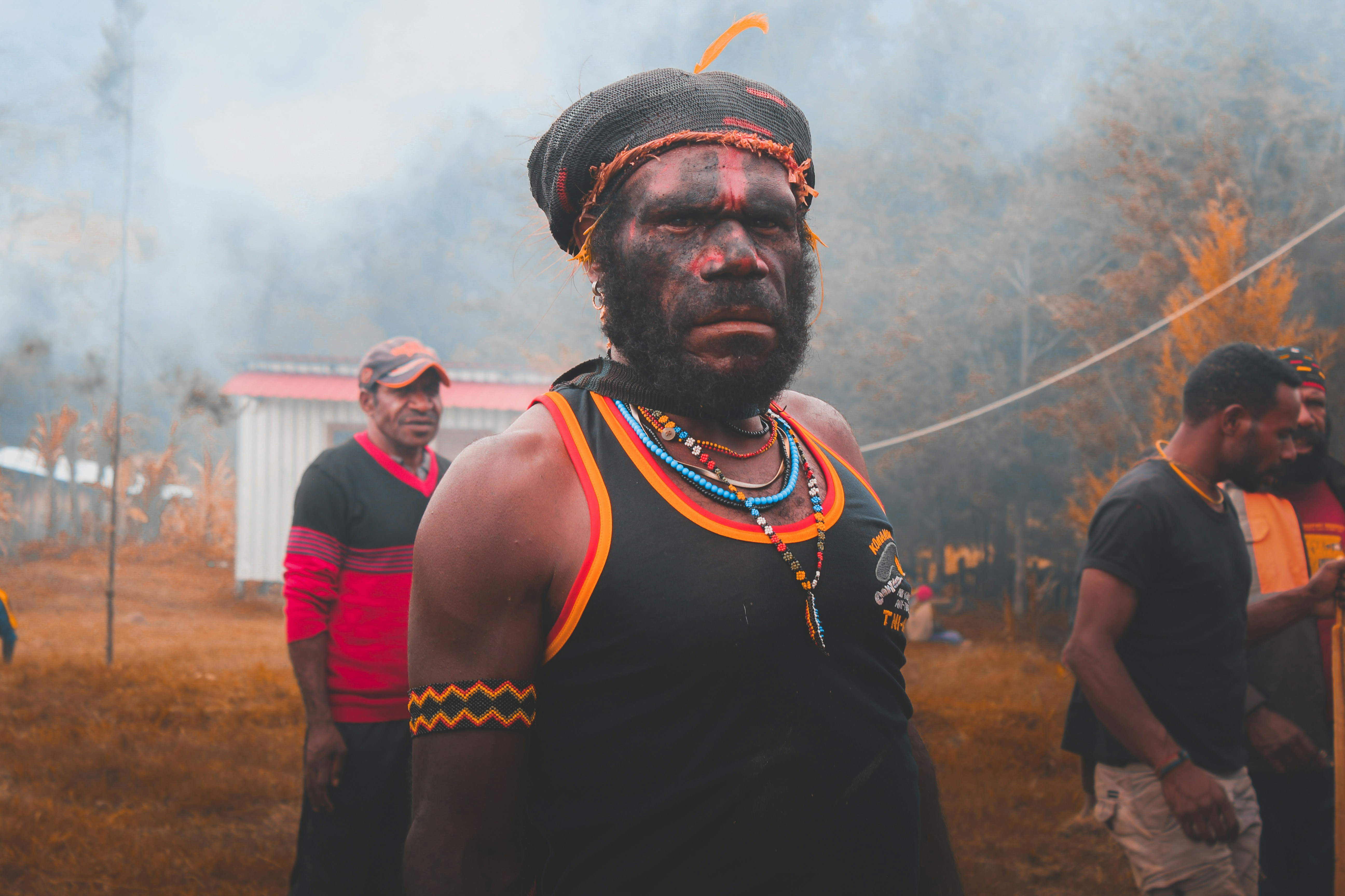 a group of men standing next to each other
