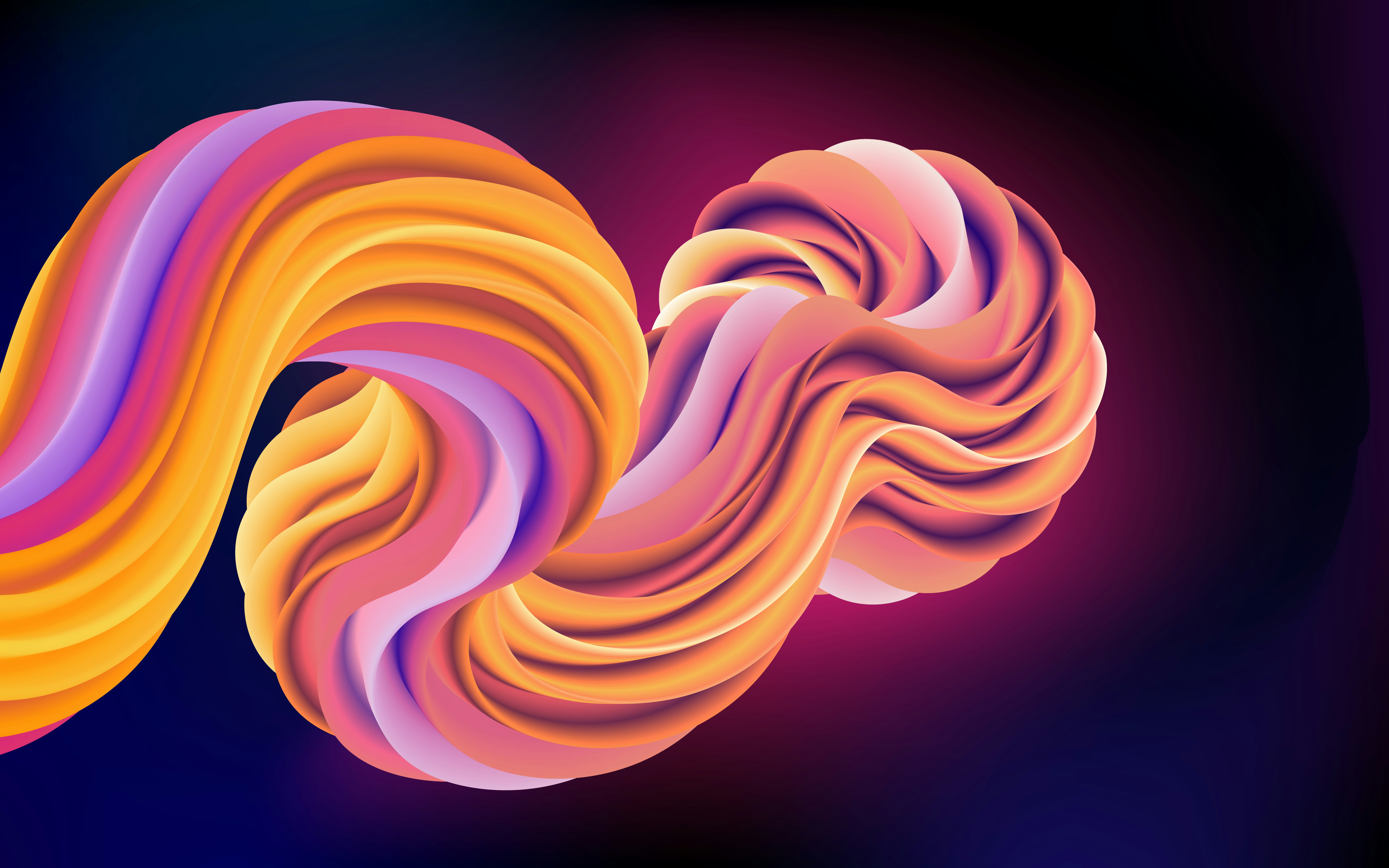 a computer generated image of a colorful swirl
