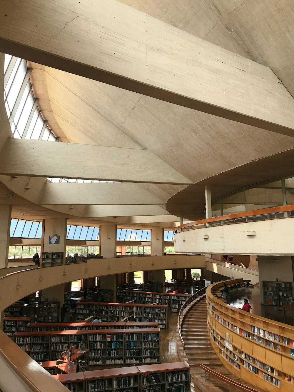 a large library filled with lots of books