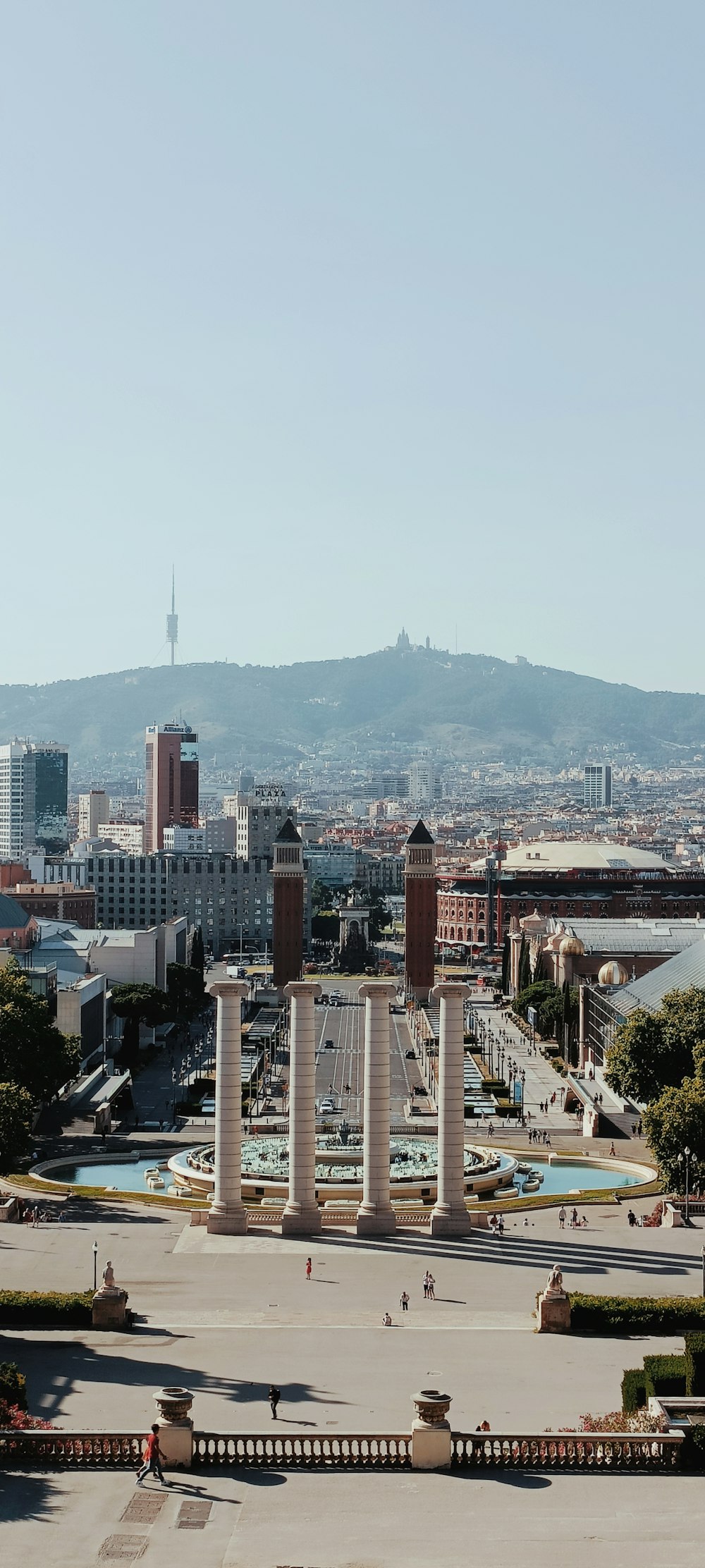 a view of a city from a high point of view