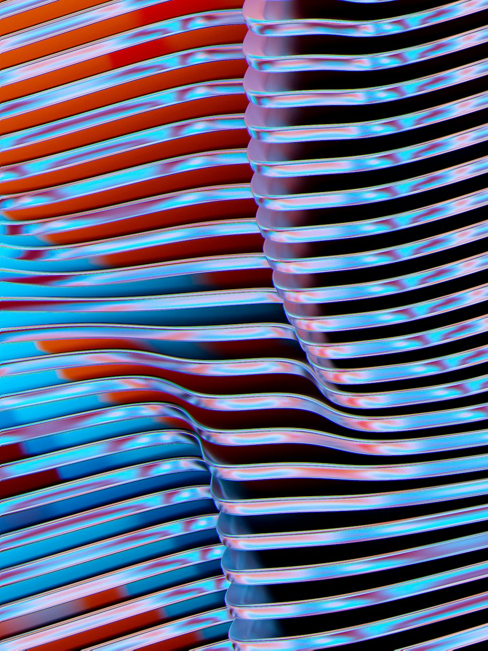 a close up of a colorful object with a blurry background