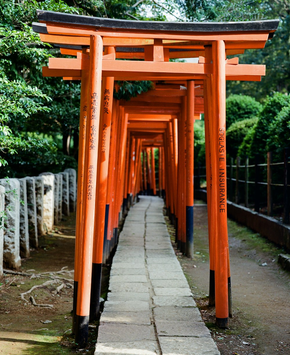 a row of orange tori tori tori tori tori tori tori tori tori tori tori tori