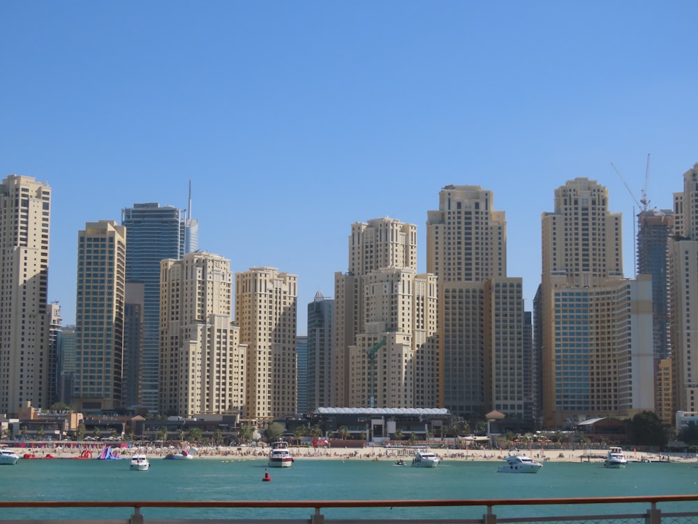 a view of a city from the water