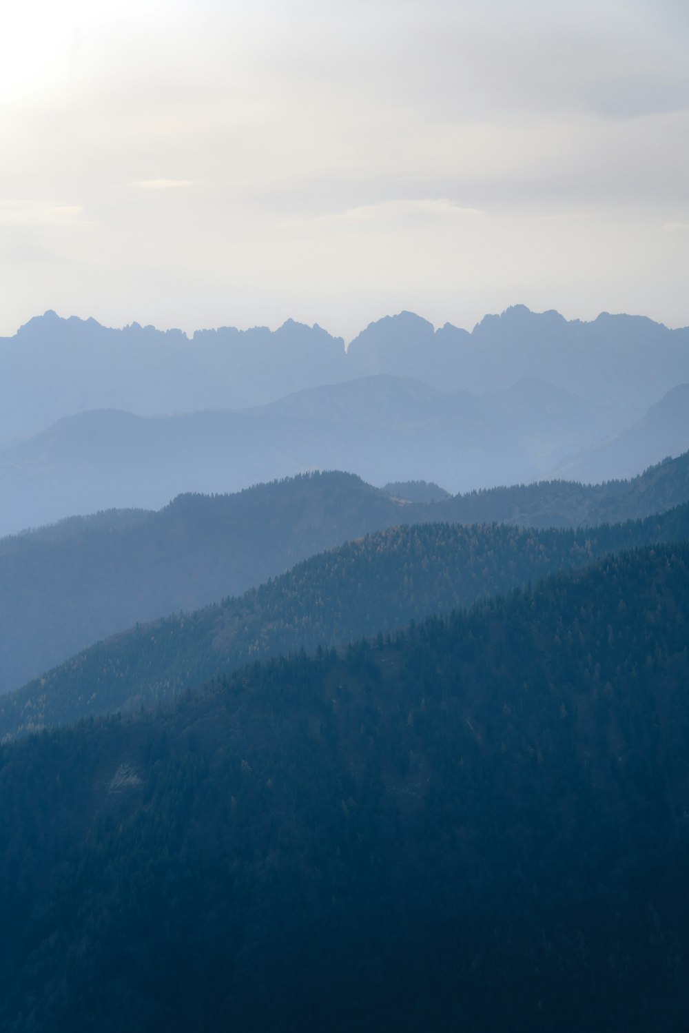 a view of a mountain range in the distance