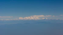 Panoramic view of the Andes mountain range under a clear sky.