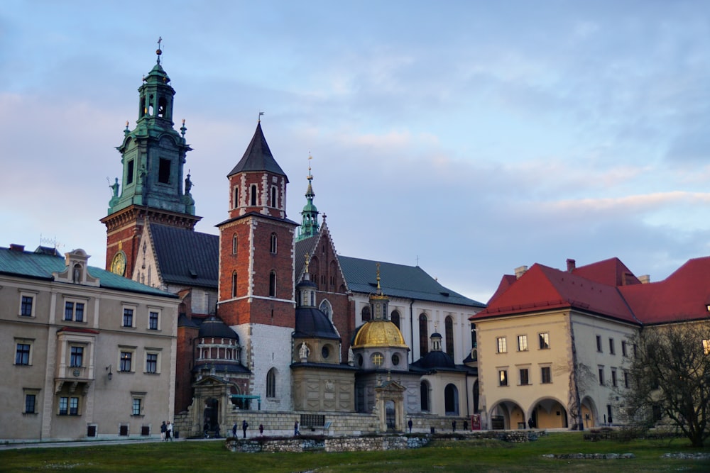 a large building with a clock tower on top of it