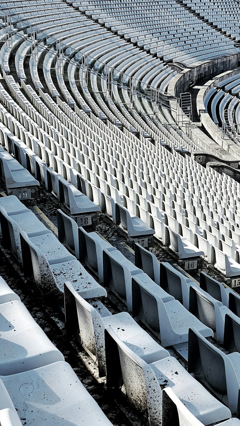 a stadium filled with lots of empty seats